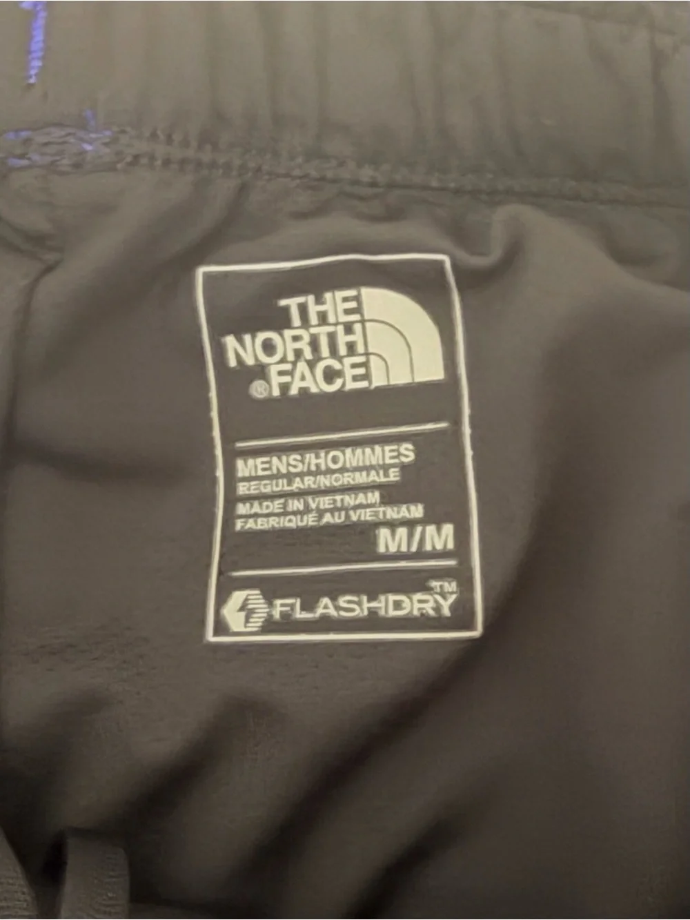 The North Face men’s flash dry shortRoyal Blue- inside lining